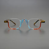 Cris Acetate Half Rectangle Glasses Frame