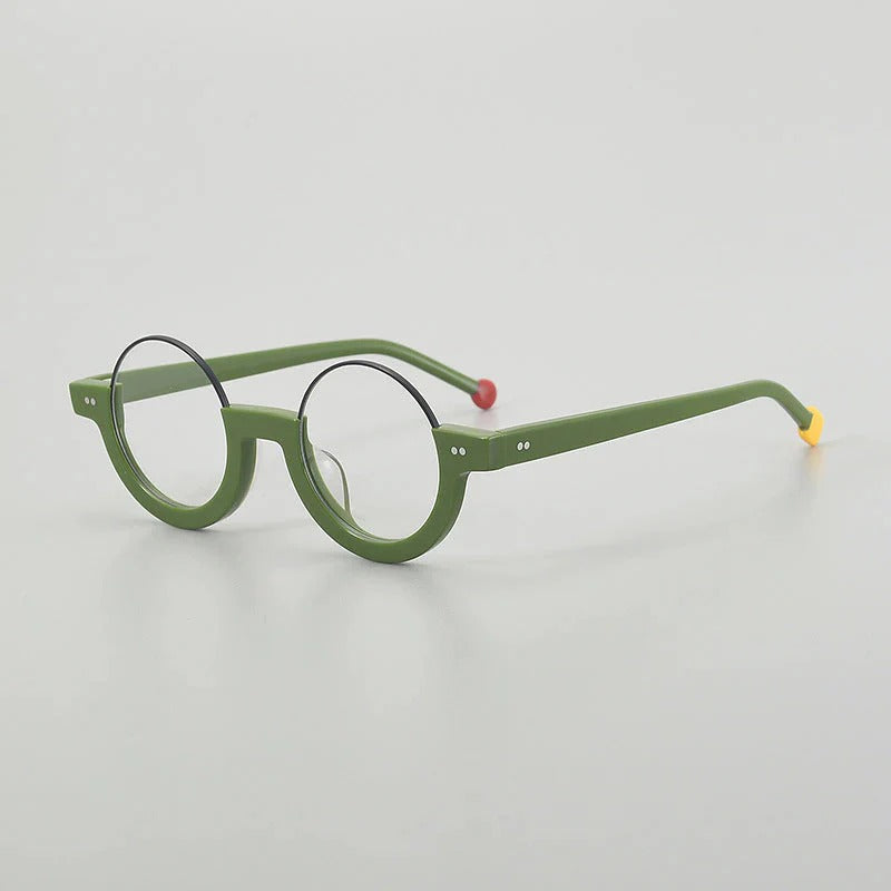 Sinjin Round Acetate Personalized Eyeglasses Frames
