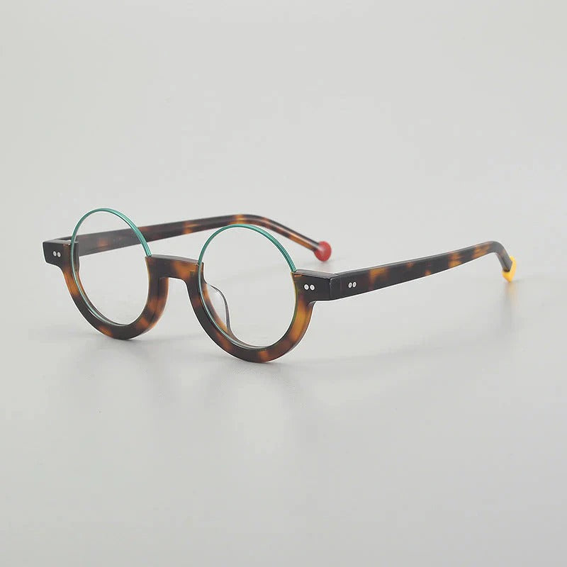 Sinjin Round Acetate Personalized Eyeglasses Frames