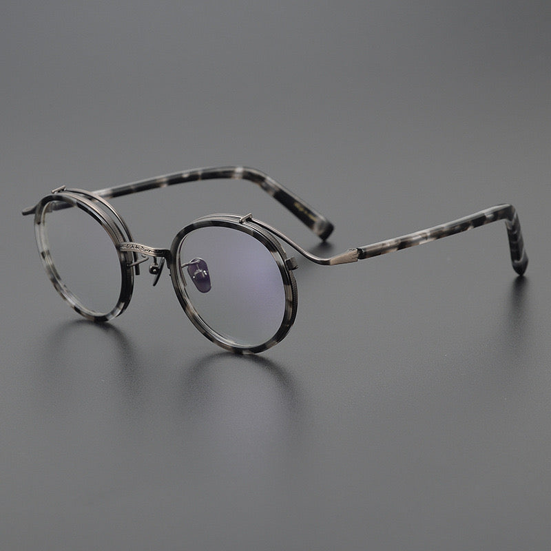 Hank Premium Series Vintage Acetate Round Glasses Frame