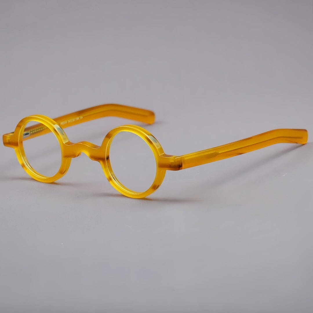 Ace Retro Acetate Glasses Frame Round Frames Southood Orange