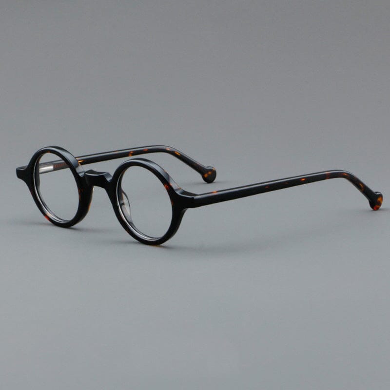 Alfie Vintage Small Acetate Frame Round Frames Southood C3 Leopard