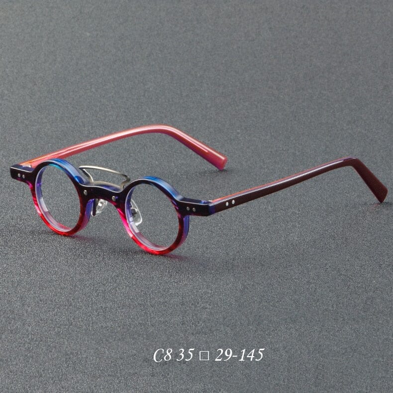 Bert Small Retro Round Acetate Frame Round Frames Southood Purple