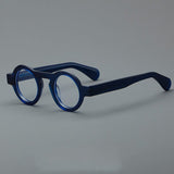 Campos Acetate Round Retro Glasses Frame Round Frames Southood Blue