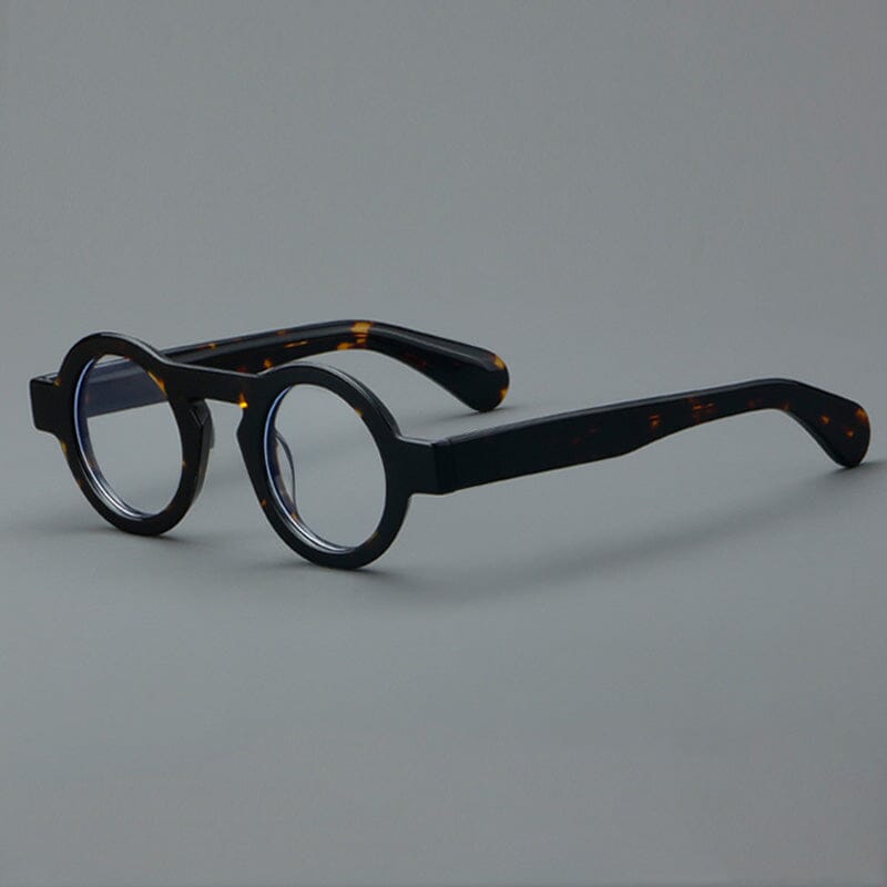 Campos Acetate Round Retro Glasses Frame Round Frames Southood Leopard