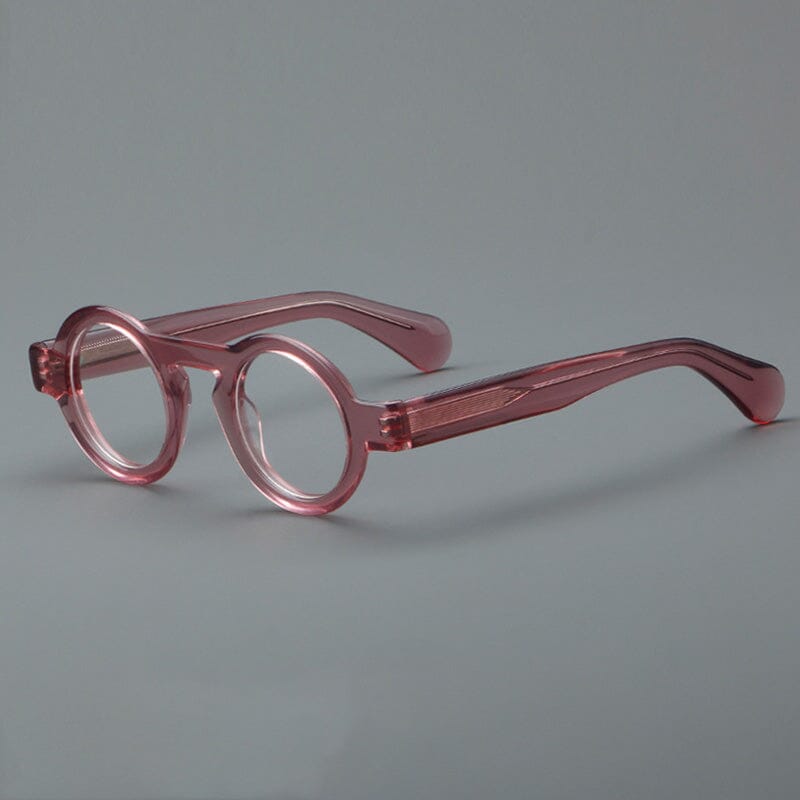 Campos Acetate Round Retro Glasses Frame Round Frames Southood Pink