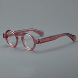 Campos Acetate Round Retro Glasses Frame Round Frames Southood Pink