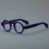 Campos Acetate Round Retro Glasses Frame Round Frames Southood Purple