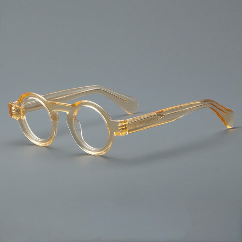 Campos Acetate Round Retro Glasses Frame Round Frames Southood Yellow