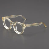 Codi Retro Acetate Glasses Frame Round Frames Southood Clear Yellow