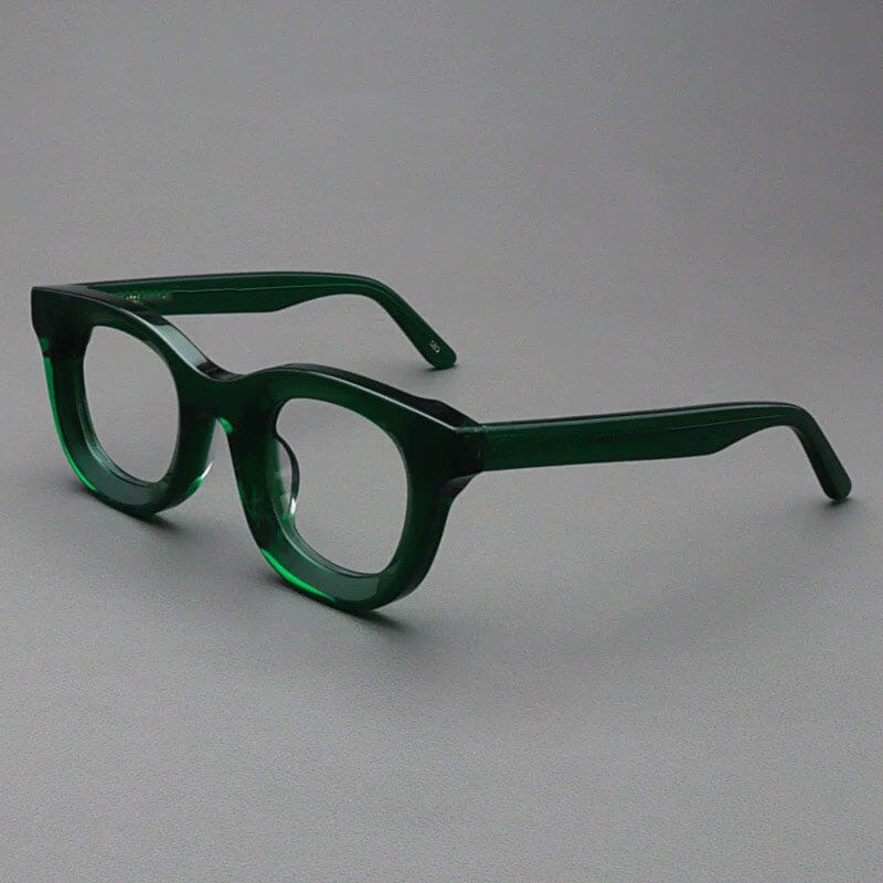 Codi Retro Acetate Glasses Frame Round Frames Southood Green