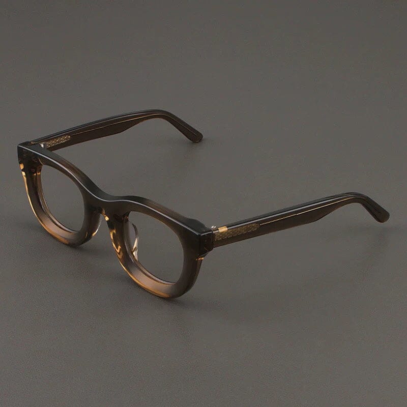 Codi Retro Acetate Glasses Frame Round Frames Southood Grey Green