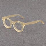 Codi Retro Acetate Glasses Frame Round Frames Southood Matte Clear Yellow