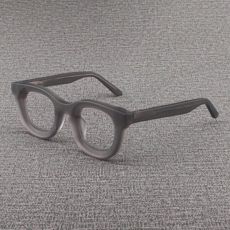 Codi Retro Acetate Glasses Frame Round Frames Southood Matte Grey