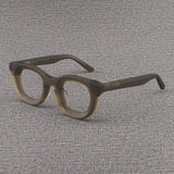 Codi Retro Acetate Glasses Frame Round Frames Southood Matte Grey Green