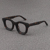 Codi Retro Acetate Glasses Frame Round Frames Southood Matte Leopard