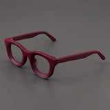 Codi Retro Acetate Glasses Frame Round Frames Southood Matte Red