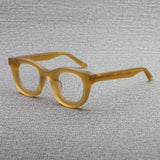 Codi Retro Acetate Glasses Frame Round Frames Southood Matte Yellow Tea
