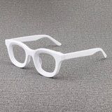 Codi Retro Acetate Glasses Frame Round Frames Southood White