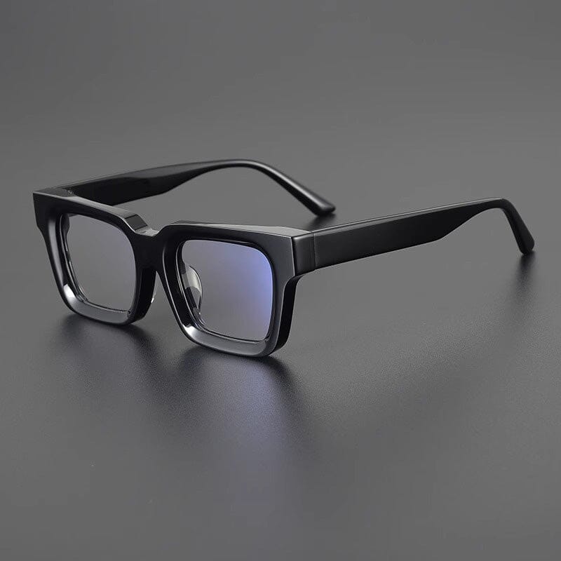 Dino Acetate Rectangle Glasses Frame Rectangle Frames Southood Bright Black