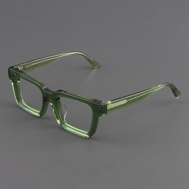 Dino Acetate Rectangle Glasses Frame Rectangle Frames Southood Green