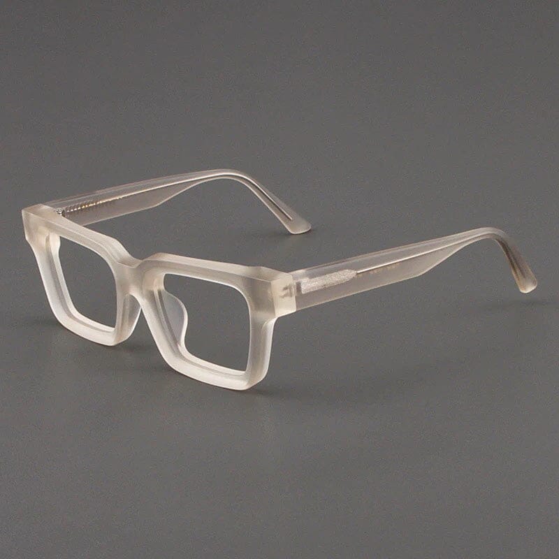 Dino Acetate Rectangle Glasses Frame Rectangle Frames Southood Matte Yellow