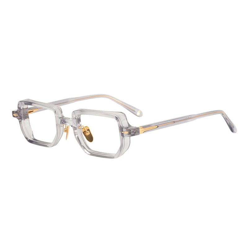 Gibbon Retro Rectangle Glasses Frame Rectangle Frames Southood Clear-grey