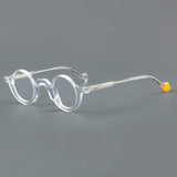Jake Retro Round Glasses Frame Round Frames Southood Clear