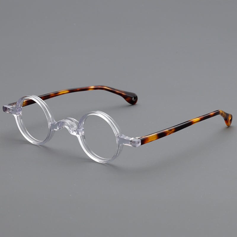 Jordi Small Round Acetate Glasses Frame Round Frames Southood Clear