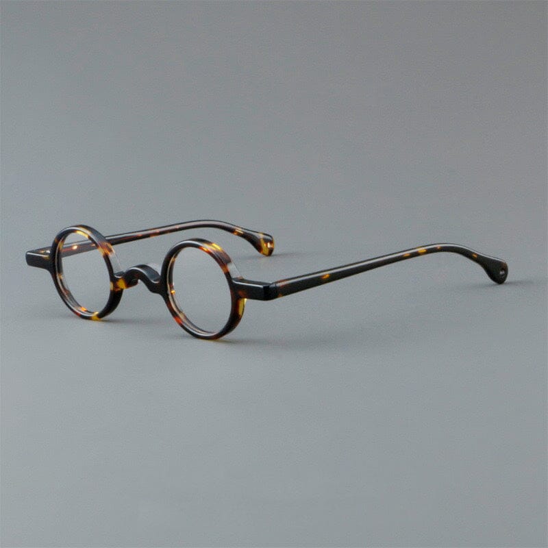Jordi Small Round Acetate Glasses Frame Round Frames Southood Leopard