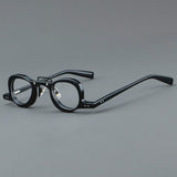 Lennon Personality Funny Small Acetate Glasses Frame Round Frames Southood Black