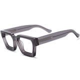 Lew Vintage Square Acetate Glasses Frame Rectangle Frames Southood Gray