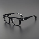 Myrna Acetate Rectangle Glasses Frame Rectangle Frames Southood Black