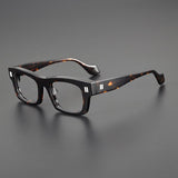 Myrna Acetate Rectangle Glasses Frame Rectangle Frames Southood Leopard