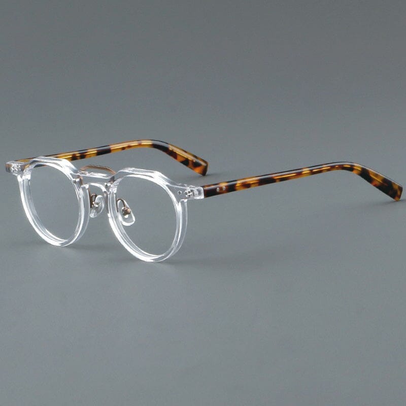 Raed Retro Round Acetate Glasses Frame Round Frames Southood Clear