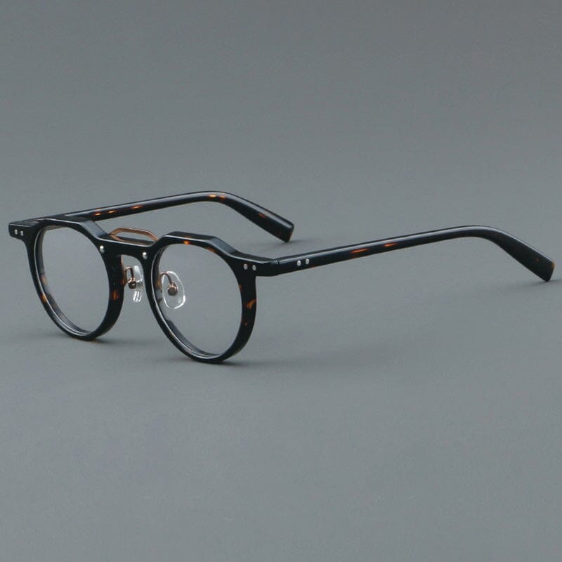 Raed Retro Round Acetate Glasses Frame Round Frames Southood Leoaprd