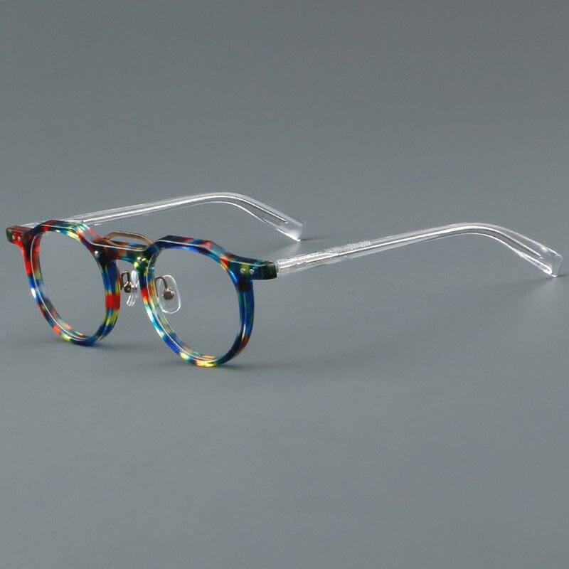 Raed Retro Round Acetate Glasses Frame Round Frames Southood Multicolor