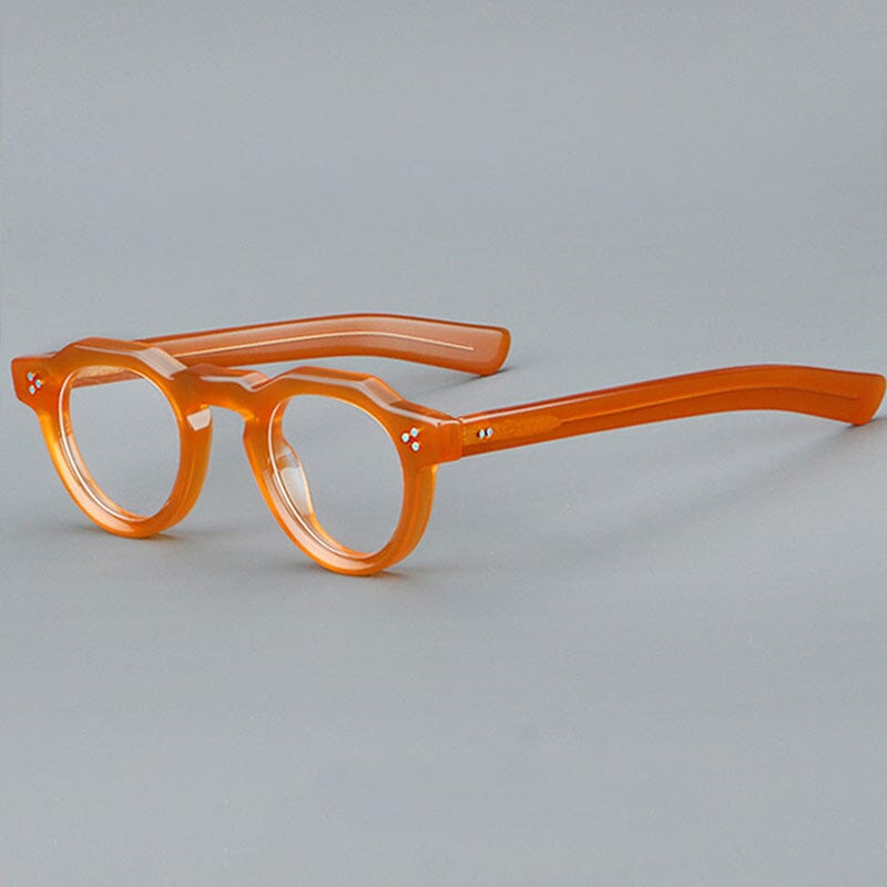 Rolf Vintage Geometric Acetate Glasses Frame Geometric Frames Southood Orange
