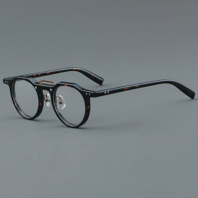 Ron Retro Round Acetate Glasses Frame Round Frames Southood Leoaprd
