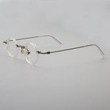 Tatsuo Retro Small Round Acetate Eyeglasses Round Frames Southood Clear