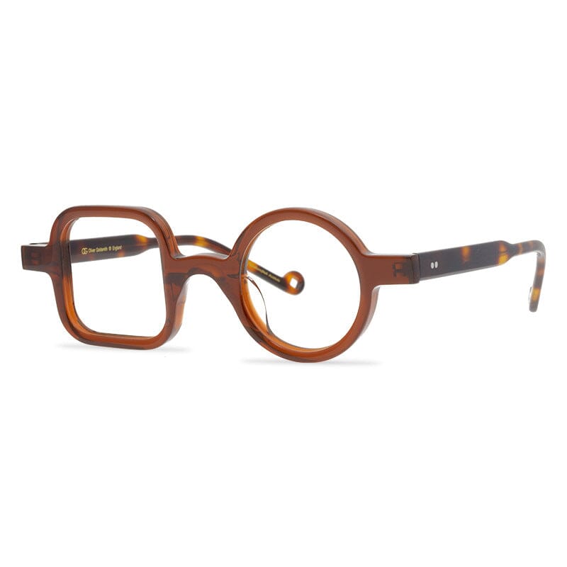 Timo Premium Series Retro Handmade Glasses Frame Geometric Frames Southood Brown