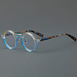 Van Retro Round Acetate Glasses Frame Round Frames Southood Blue