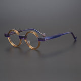 Veda Vintage Round Acetate Glasses Frame Round Frames Southood Purple