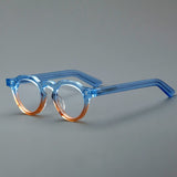 Xanto Vintage Acetate Glasses Frame Round Frames Southood Blue-brown