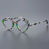 Ray Retro Color Stripe Acetate Glasses Frame