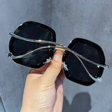 Laurel Big Frame Rhinestone Sunglasses