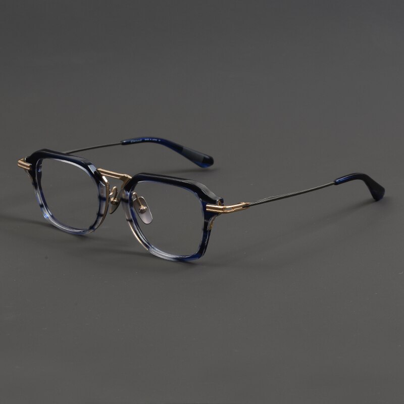 Fezell Vintage Titanium Acetate Glasses Frame
