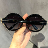 Desirae Oversized Punk Rhinestone Sunglasses
