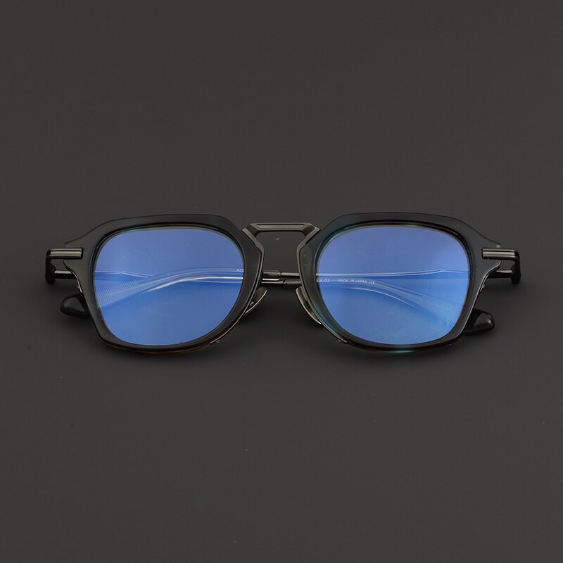 Fezell Vintage Titanium Acetate Glasses Frame