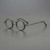 Denver Acetate Glasses Frame Round Frames Southood Black Gun